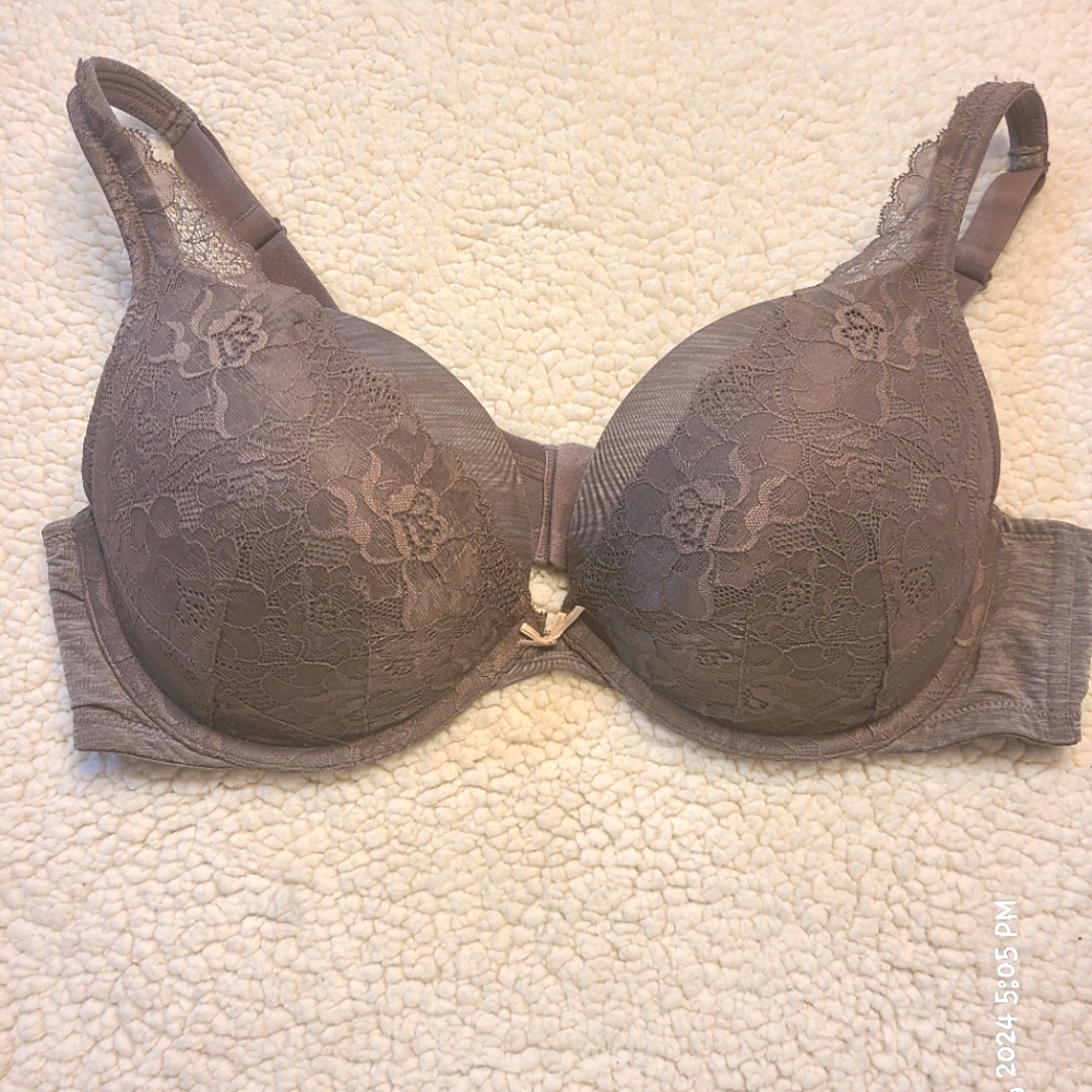 Heather Mauve Lace Bra
